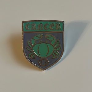 Cancer the Crab Zodiac Pin